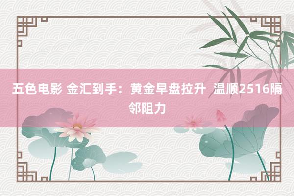 五色电影 金汇到手：黄金早盘拉升  温顺2516隔邻阻力