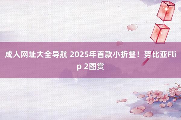 成人网址大全导航 2025年首款小折叠！努比亚Flip 2图赏